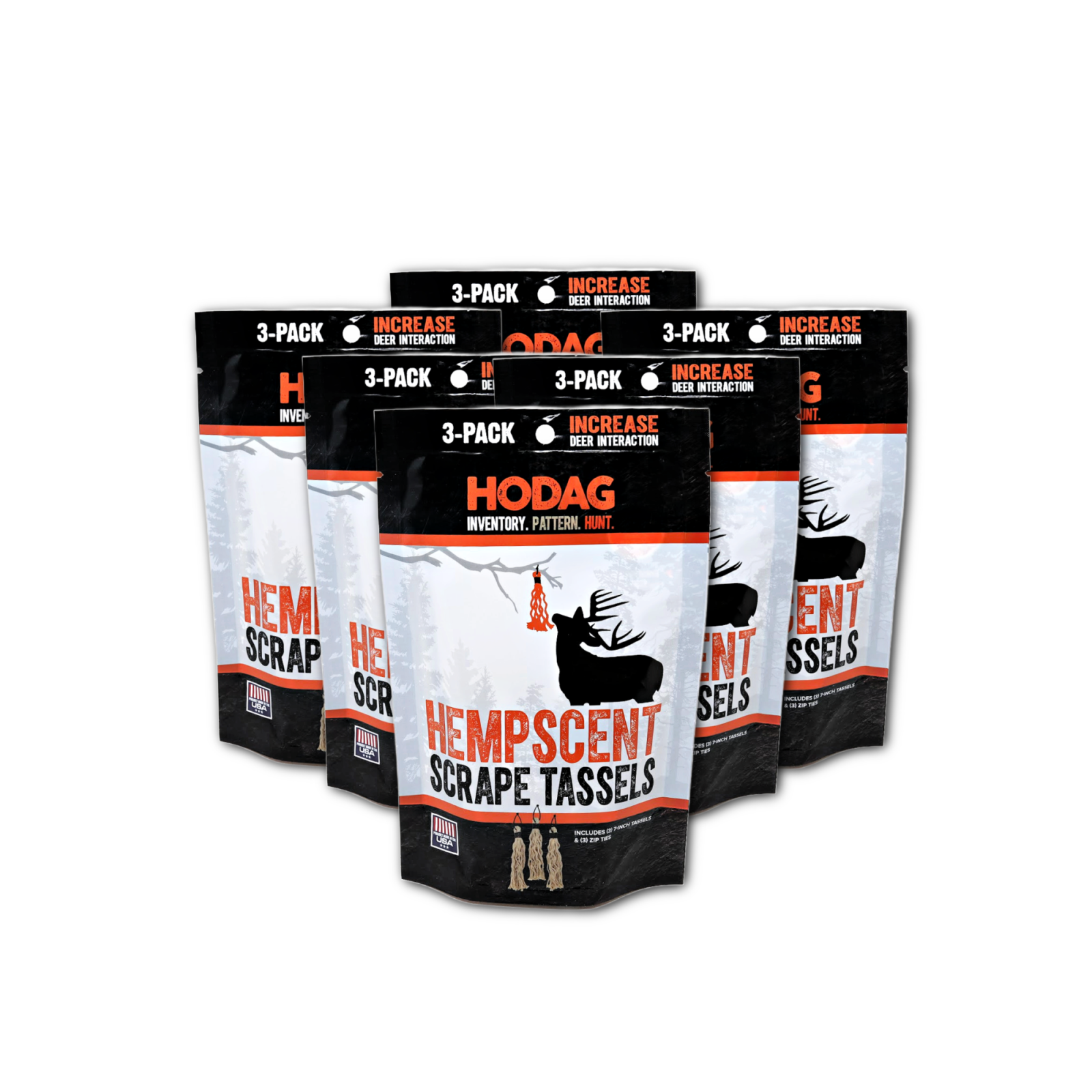 stringcheeseincident ストチー　joint　go hemp HempScent Scrape Tassels - 6 Pack | HODAG Outdoors