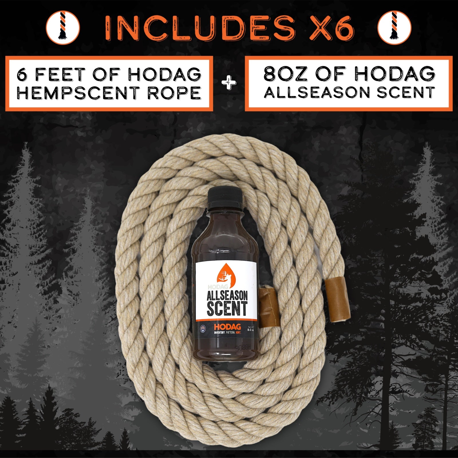 HempScent™ Rope 6 Pack