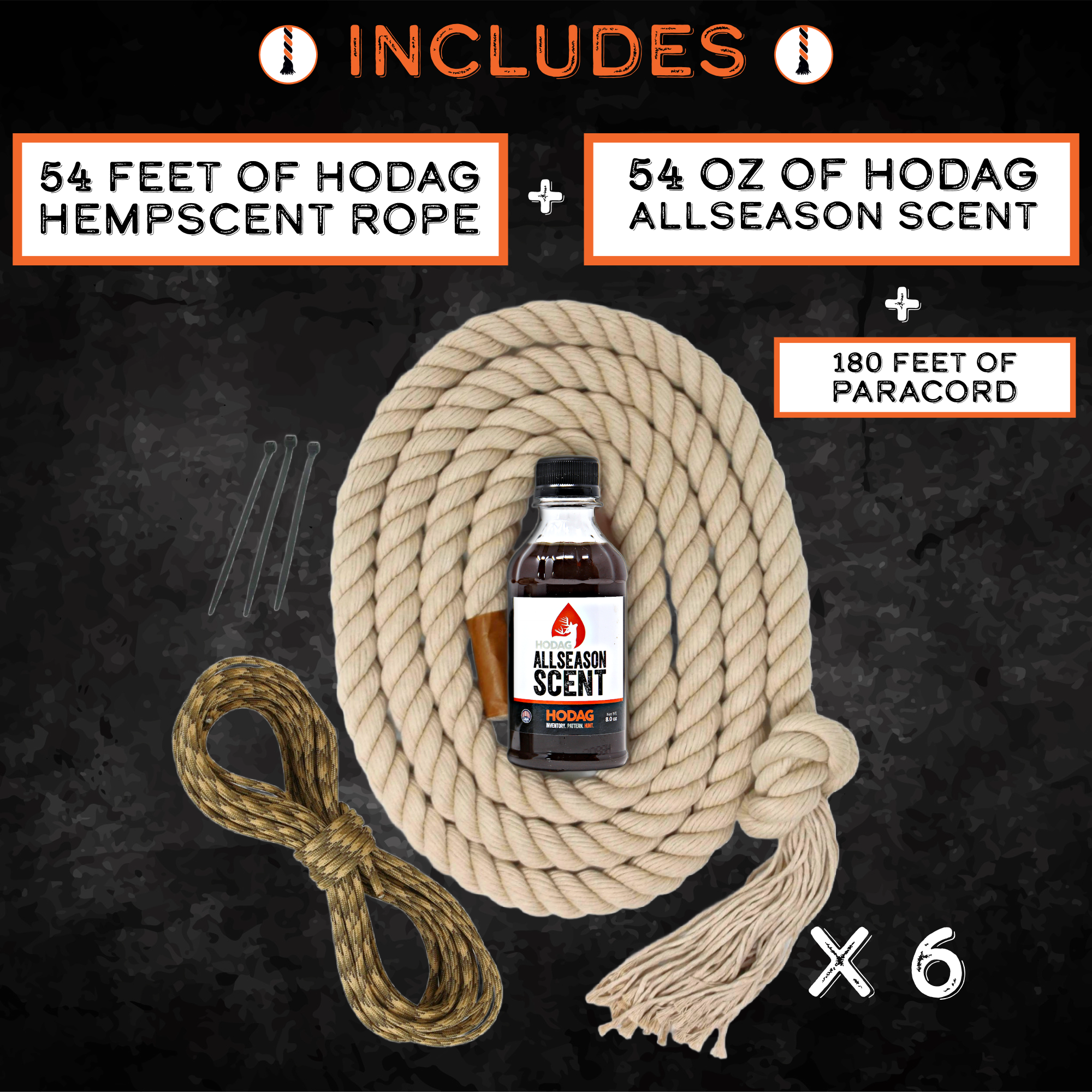 HempScent™ Rope 6 Pack